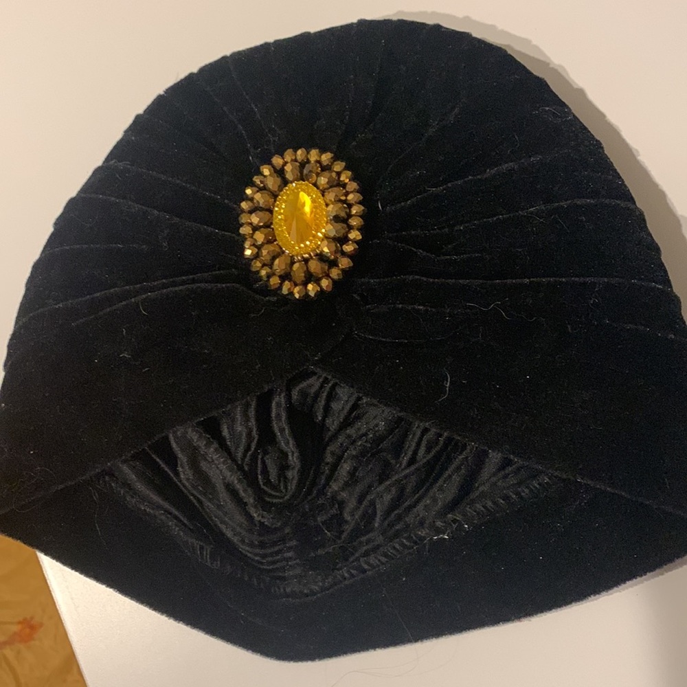 Vintage Velvet Turban Hat